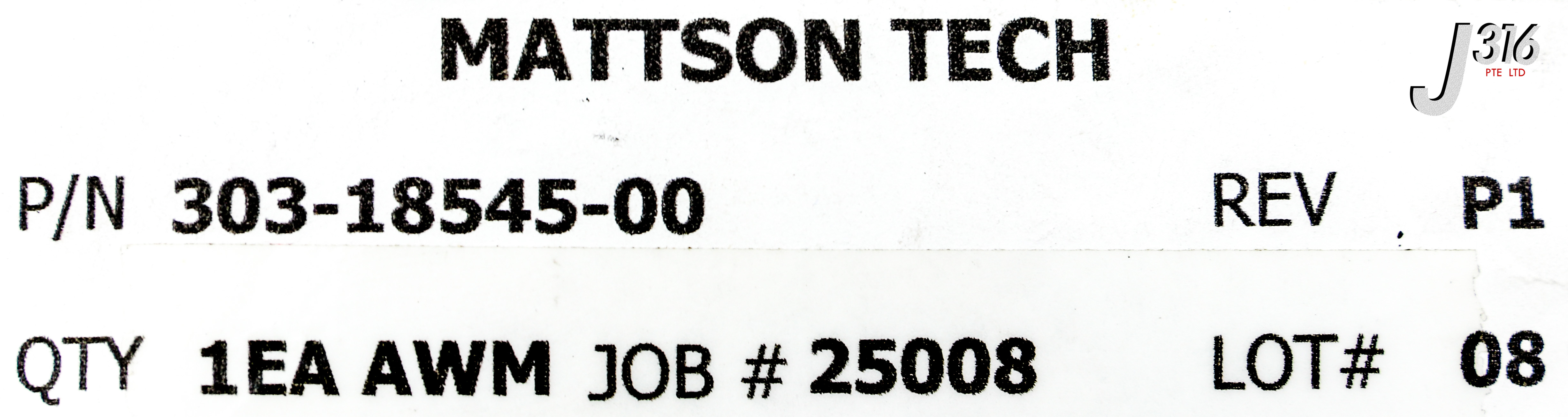 Toa 25918 MATTSON PIN ASSY (NEW) 303-18545-00 | eBay